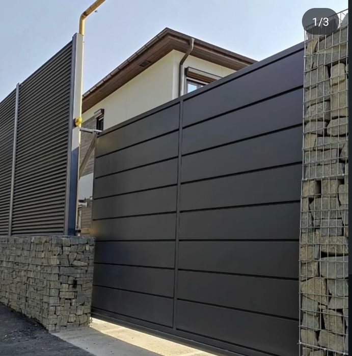 Откатные ворота автоматические.