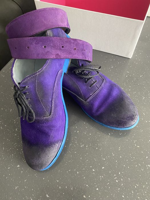 Pantofi Libitz barbati marimea 41 + curea piele mov