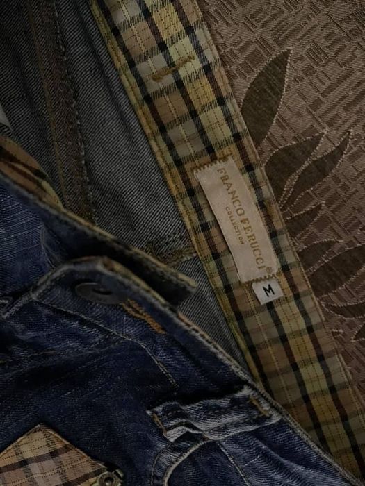 Маркова Модерна Дънкова Поличка Franco Ferucci пъстроцветнаУникатМодел