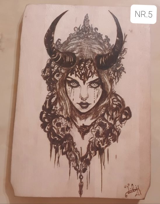 Tablouri pyrogravate