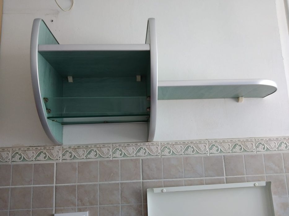 Etajera-dulap suspendat 2 buc/3 Noptiere sau masa cafea spații mici