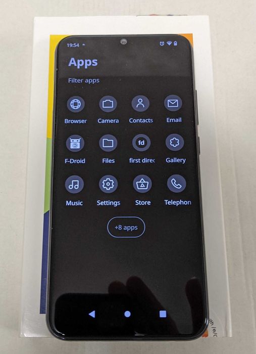 Смартфон Volla Phone / Gigaset GS290 с инсталирана Volla OS, безжично зареждане Qi