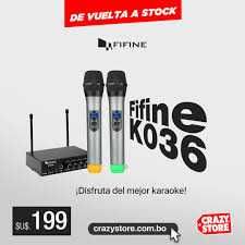 Караоке Микрофоны fifine k036 оригинал (беспроводные) с усилителем.