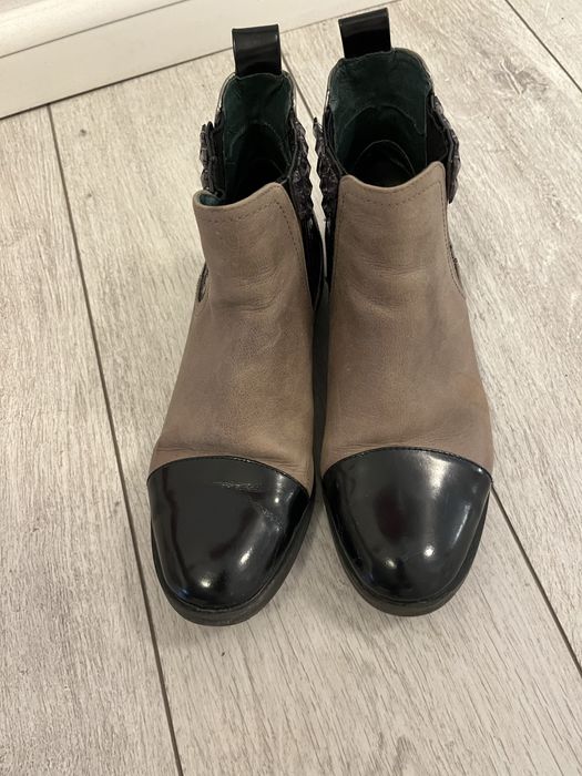 Ghete cafe noir piele marime 37