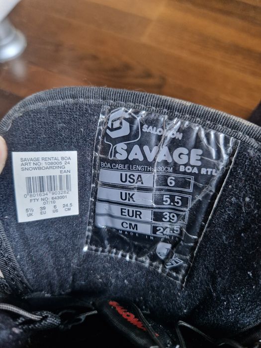 Boots snowboard Salomon mărimea 39
