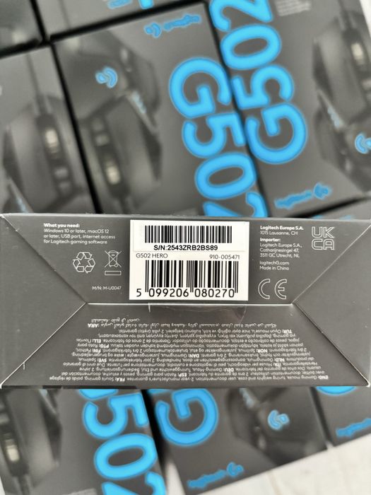 10 X Mouse Gaming Logitech G502 Hero 25k Black