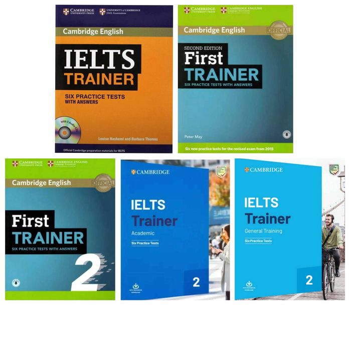 Доставка Ielts trainers six practice tests, first trainer six practice