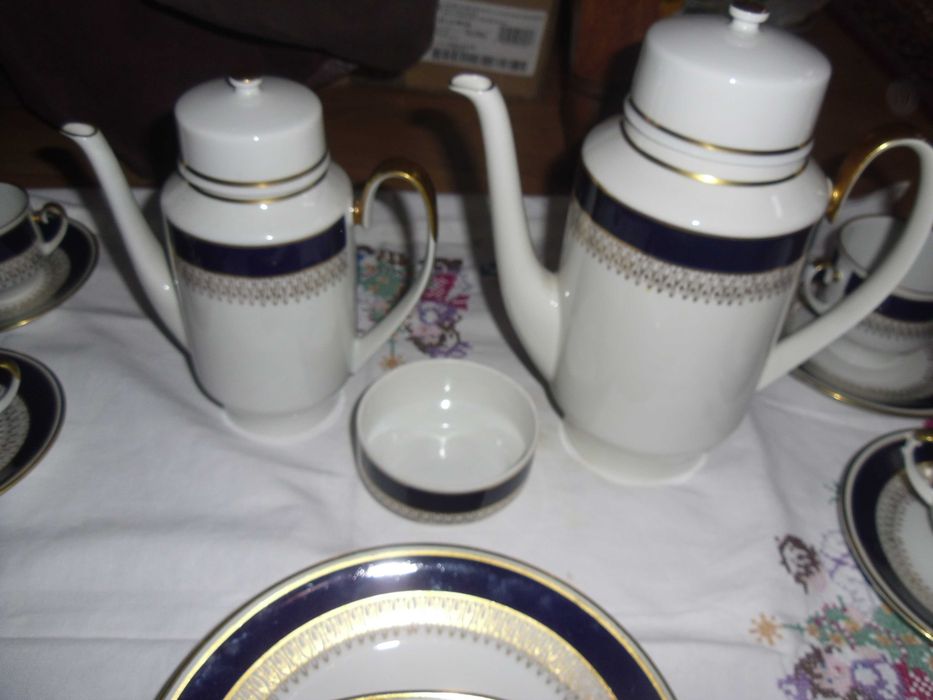 servicu ceai si cafea portelan fin