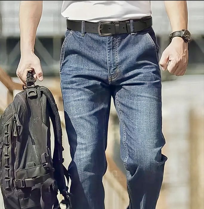 Мъжки стилни дизайнерски колани /В черно и кафяво от естествена кожа!