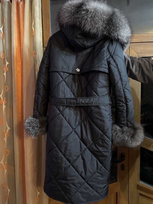 Haina lunga cu blana naturala