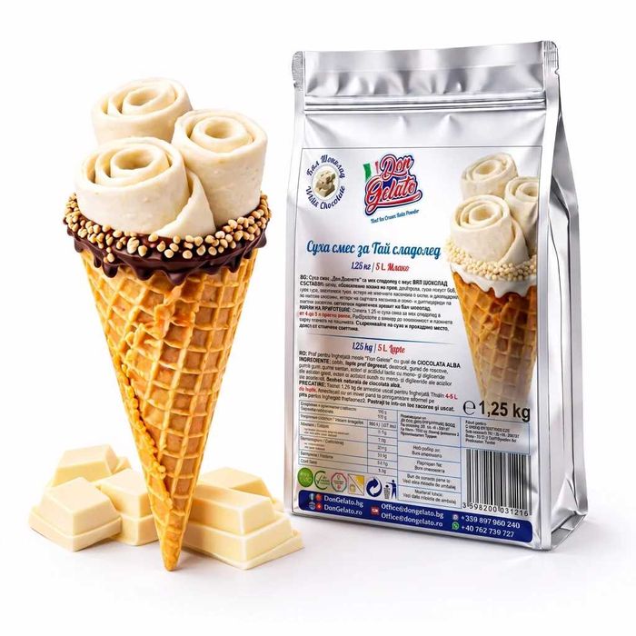 Суха смес за тайландски сладолед Don Gelato – 18 вкуса | Топ качество