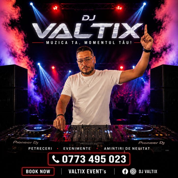 Dj  VALTIX-Atmosfera perfecta pentru evenimentul tau