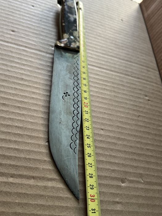 Стар нож 30см , гравиран