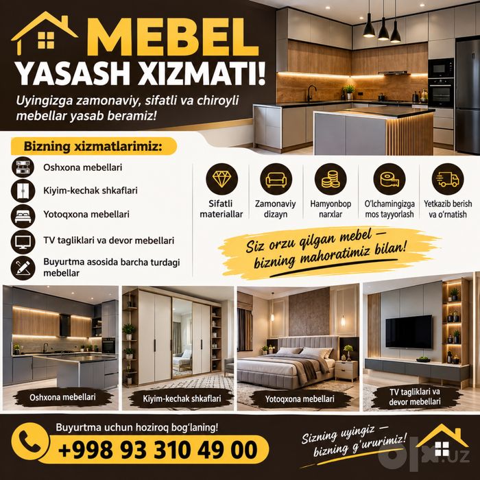 Mebel Andijon arzon narxda