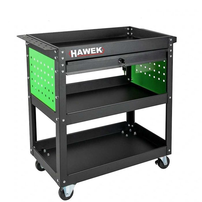 Количка за инструменти с три рафта и чекмедже HAWEK