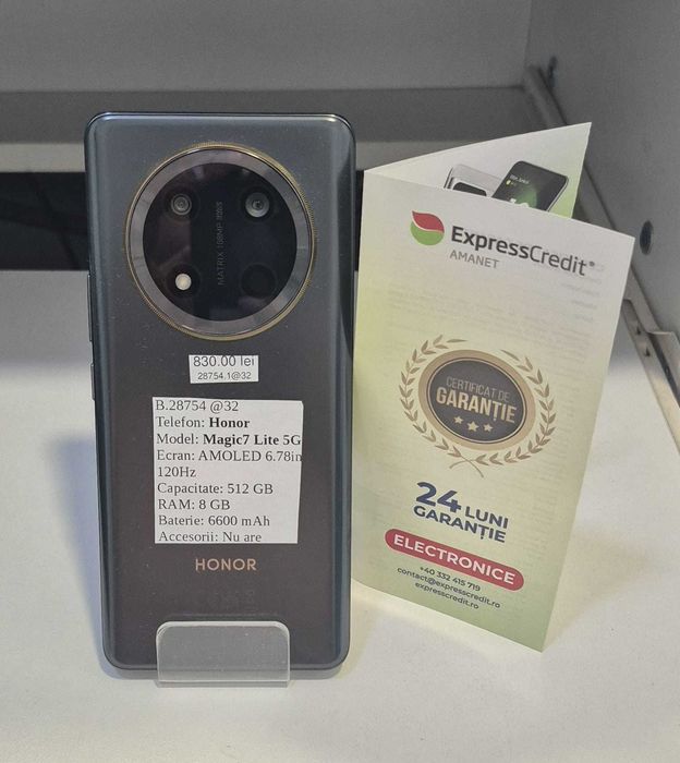 Telefon Honor Magic 7 Lite  5G (AG32 B28754.1) 2 ANI GARANTIE!
