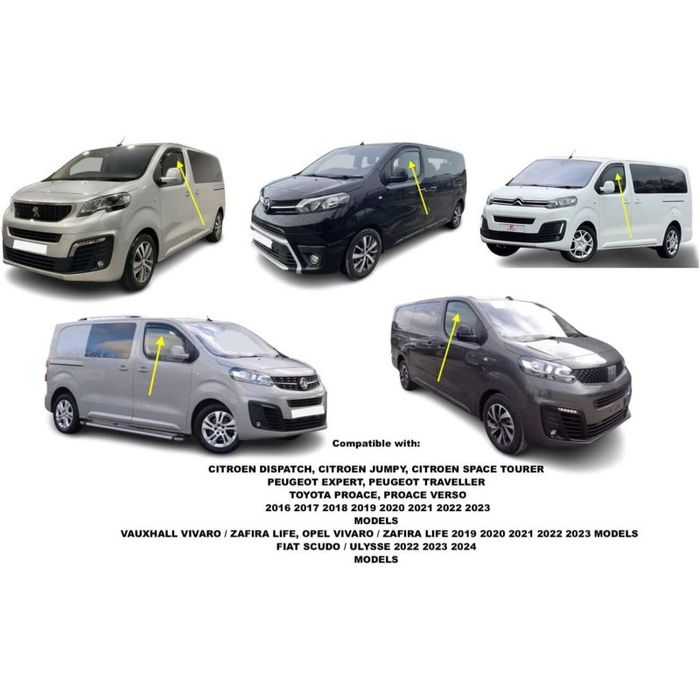 Ветробрани за Citroen Jumpy / Peugeot Expert / Toyota ProAce / Traveller / Fiat Scudo Ulysse Opel Zafira