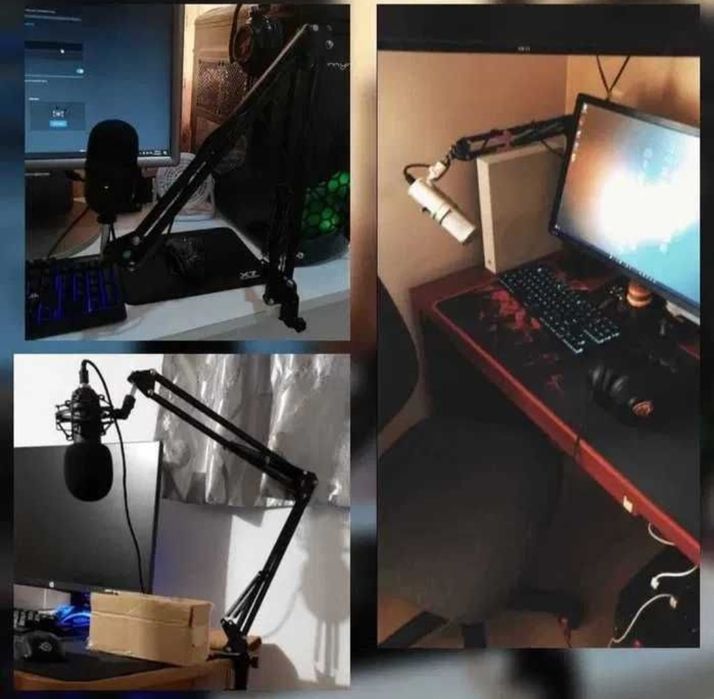 Brat Microfon Stativ Microfon Suport Microfon 2 Brate Brat Pivotant