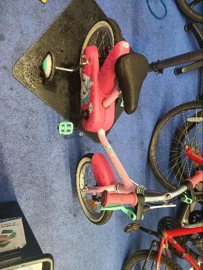 bicicleta copii roz 14 inch - (SecondHand) Decathlon