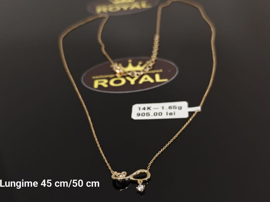 Bijuteria Royal: Lanț aur nou 14k/1.65 gr