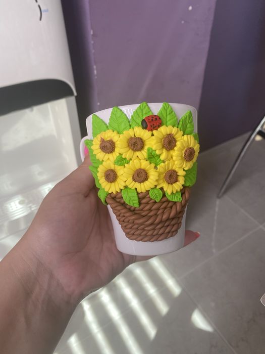 Чашки от полимерна глина