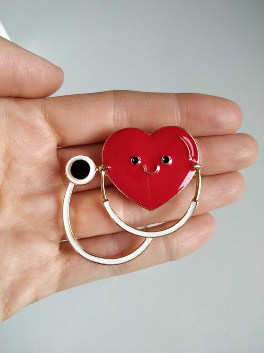 брошка стереоскоп подарък за лекар фармацевт медицинска сестра студент