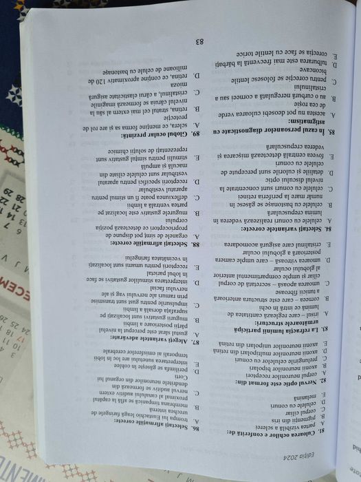 Culegeri admitere medicină UMF Cluj 2023, 2018