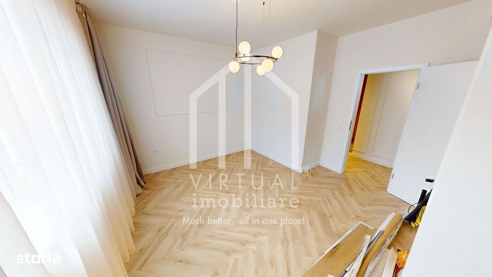 Apartament partial mobilat si utilat - decomandat - 3 camere si balcon