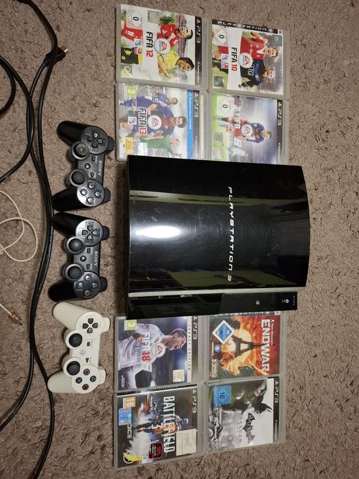 Playstation 3+3 controllere+jocuri
