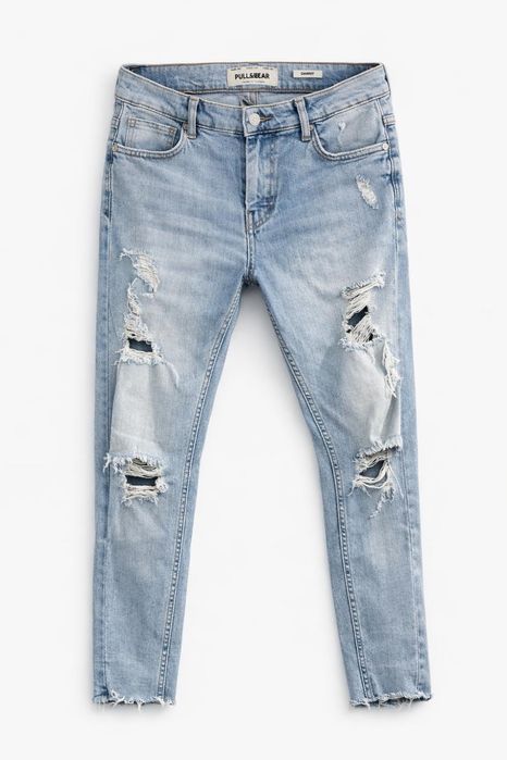 pantaloni rupti,denim pull&bear