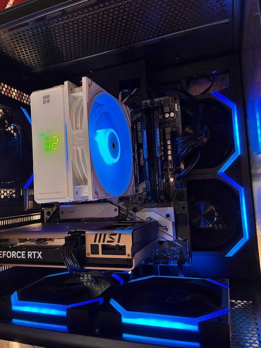 PC Gaming Ryzen 5 5600, ASUS A520M pro4, MSI rtx 5060, 16GB DDR4, SSD 500GB - NOU Sigilat
