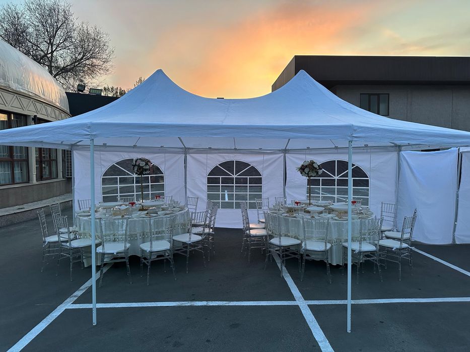 Аренда шатров, столов, посуды и сервировка | Шатер на свадьбу Алматы