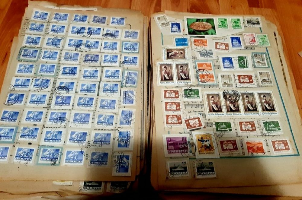 Colecție timbre poștale foarte vechi,(UNICĂ ÎN ROMÂNIA)