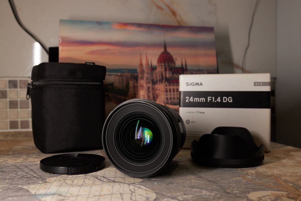 Obiectiv Sigma 24mm f/1.4 Canon EF stare impecabila