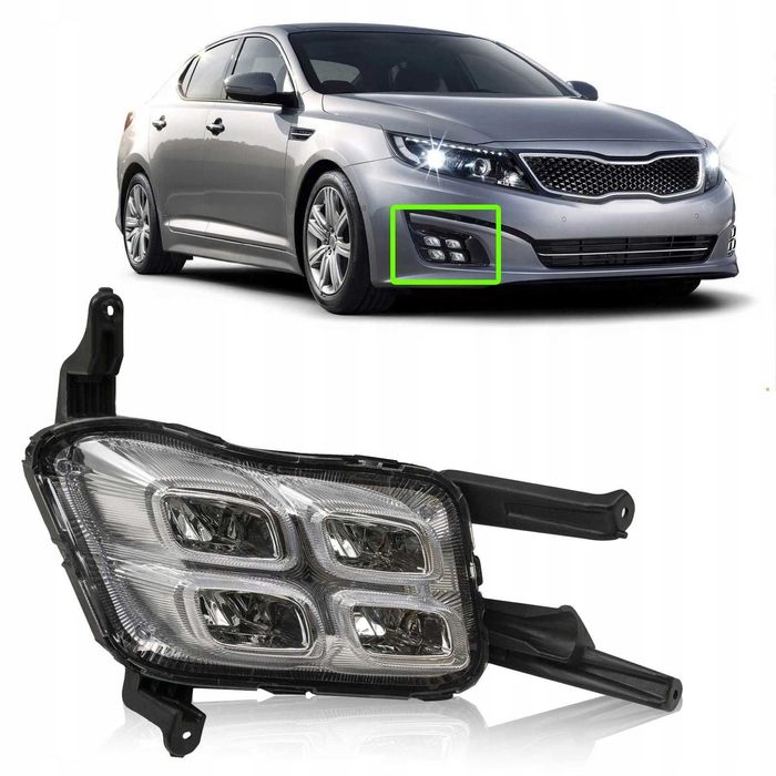 Противотуманка туманка комплект Kia Optima 14-15 Киа К5 Оптима