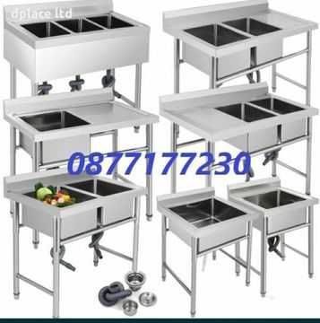 Мивки от неръждаема стомана работни кухненски чисто нови