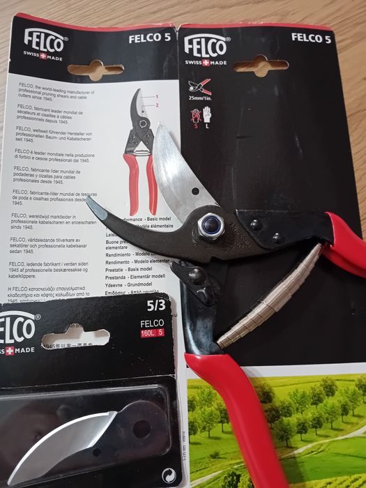 Foarfeca profesionala Felco 5 + lama de rezerva