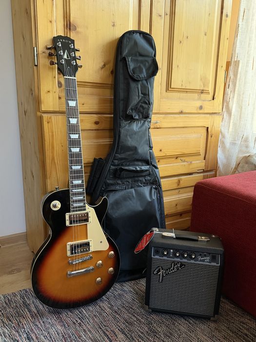 Vand chitara electrica Arrow LP, cu amplificator Fender