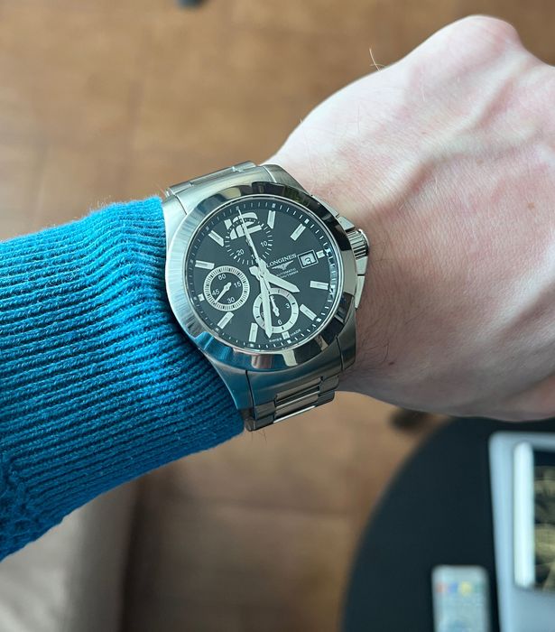 Longines Conquest 41mm Valjoux 7750 300m Chronograph L3.662.4.56.6