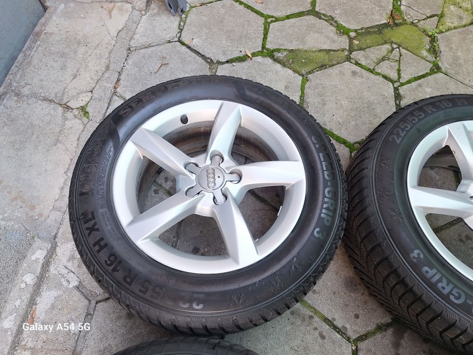 16цола 5х112 Ауди 66,6мм+зимни 225/55/16