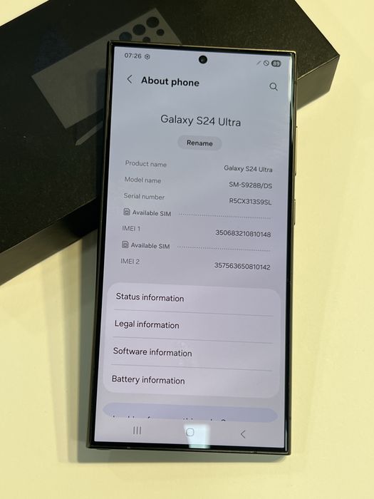 Samsung S24 ULTRA / impecabil / 256 GB / 12 GB RAM