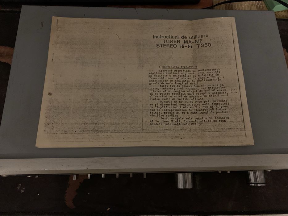 Tuner MA-MF Stereo HI-FI T350