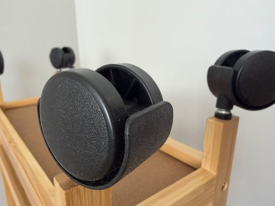 Количка на колела за кухня, баня или ниша - Бамбукова