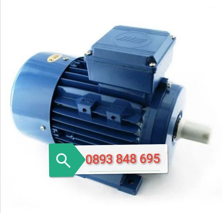 Ел. Двигател Монофазен Електромотор 4кW 1500 об.  с шайба РУСИЯ