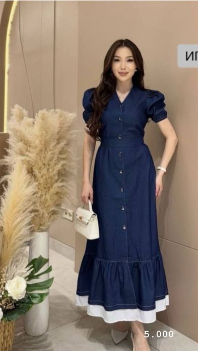 Платья джинсовая