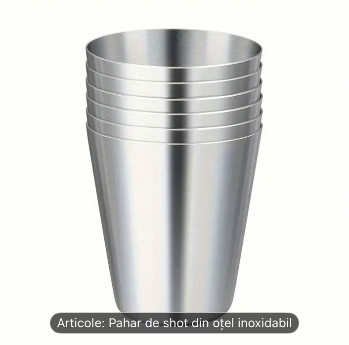 Set pahare shot din inox