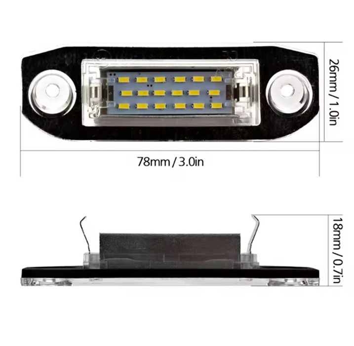 LED плафони за регистрационен номер за Volvo