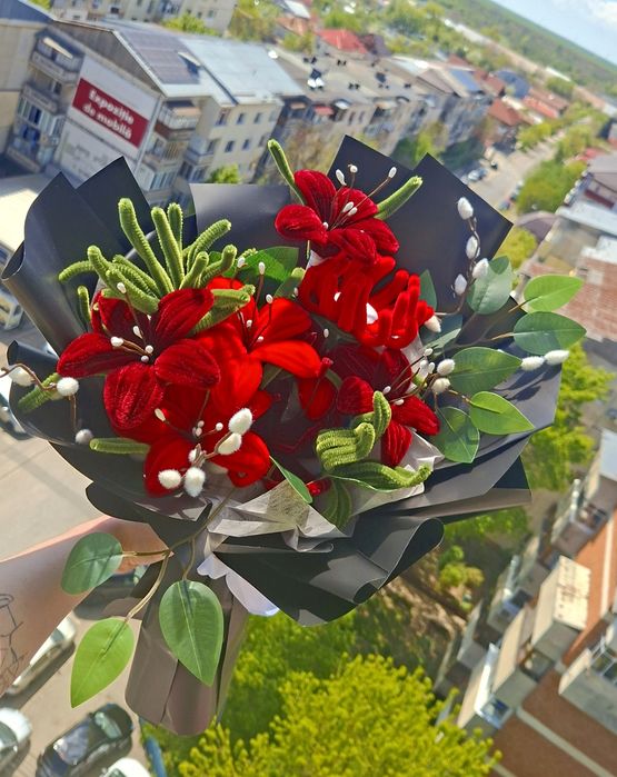 Buchet de flori hand made creat cu drag si multa pasiune