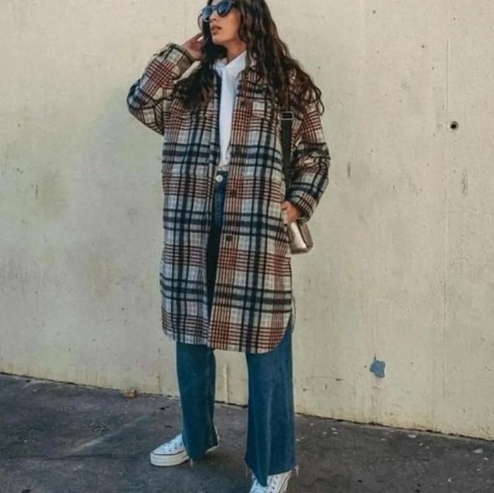 ZARA/ пальто- рубашка