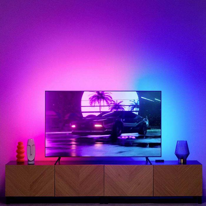Стартов комплект WiZ Sync box 55"-65" Комплект LED ленти за телевизор
